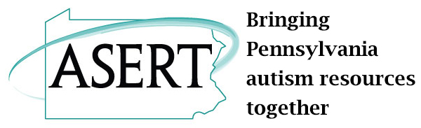 ASERT logo to the left of text that reads bringing Pennsylvania autism resources together.
