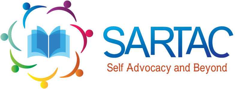 SARTAC Self Advocacy Support and Technical Assistance Center logo to the left of text that reads SARTAC Self Advocacy and Beyond.